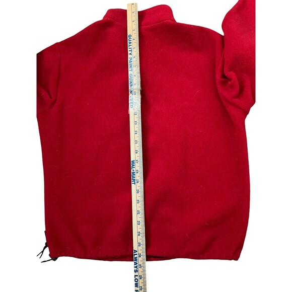 Vintage J.Crew Oarsman Quarter Zip Fleece Mens Small Long Sleeve Red 1/4 Zip - Picture 9 of 10